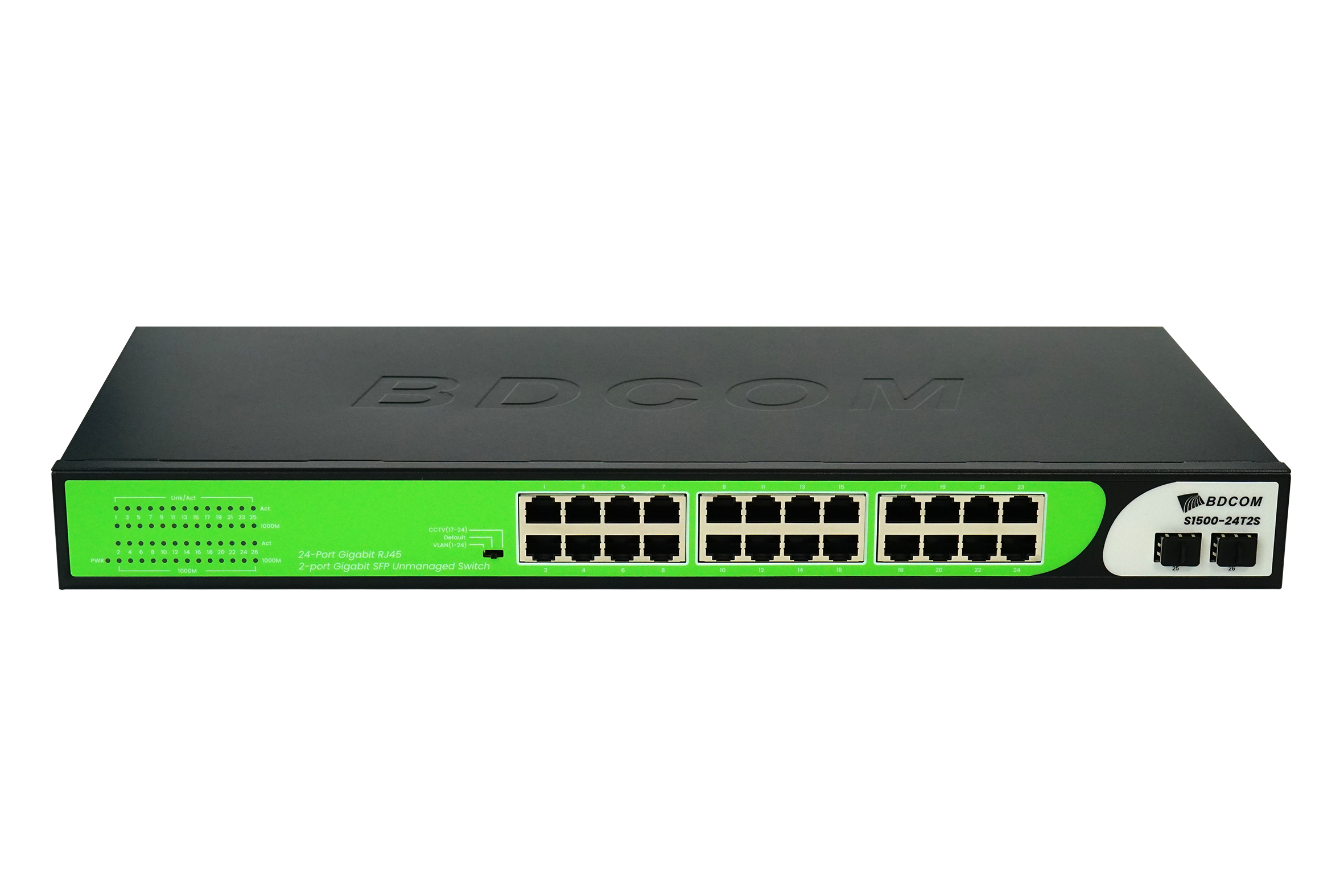BDCOM S1500-24T2S 24-портовый гигабитный коммутатор с 2 SFP